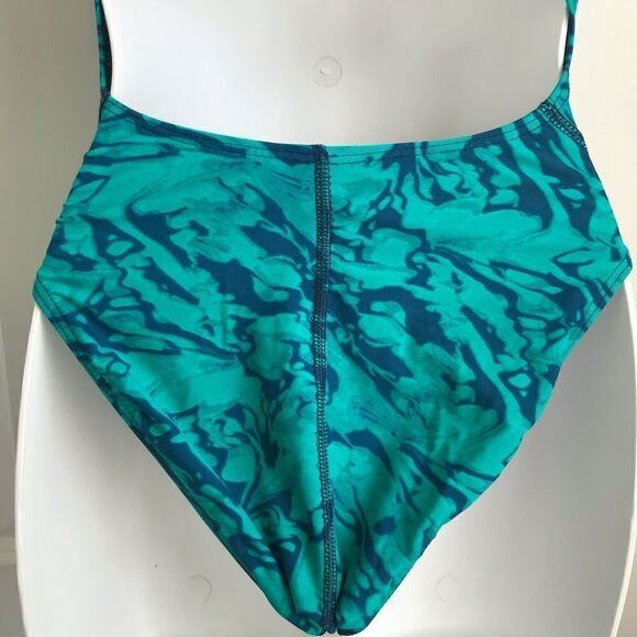 Sporti Light Wave Thin Strap One Piece Swimsuit Size 32 - Picture 4 of 11